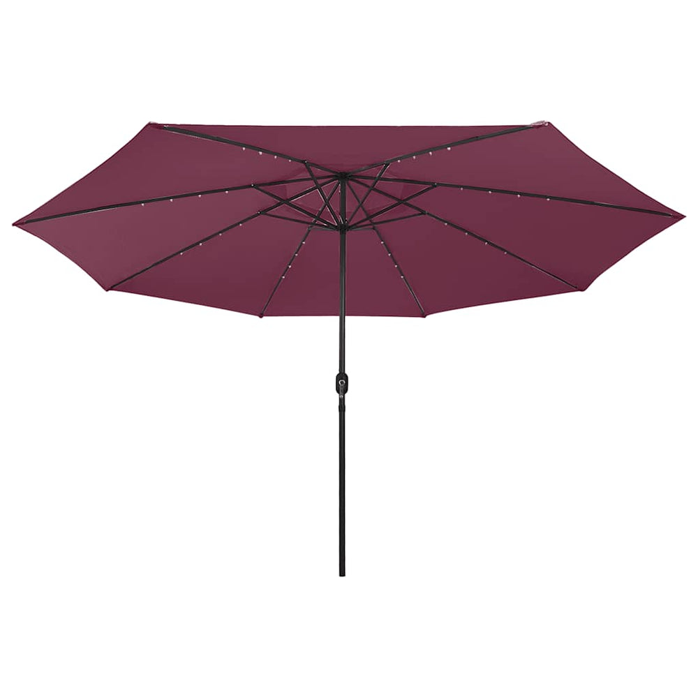 Sodo skėtis LED CARLOS, raudona, 400cm