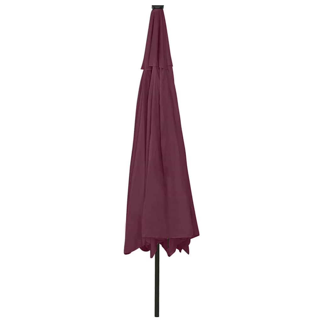 Sodo skėtis LED CARLOS, raudona, 400cm