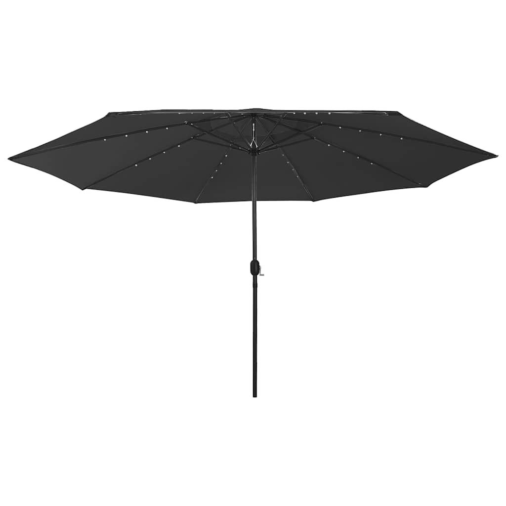 Sodo skėtis LED BRUNO, juoda, 400x250cm