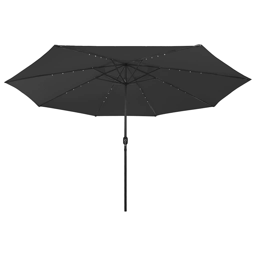 Sodo skėtis LED BRUNO, juoda, 400x250cm