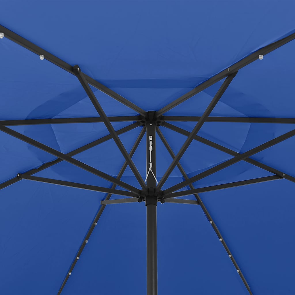 Sodo skėtis LED BRUNO, mėlyna, 400x250cm