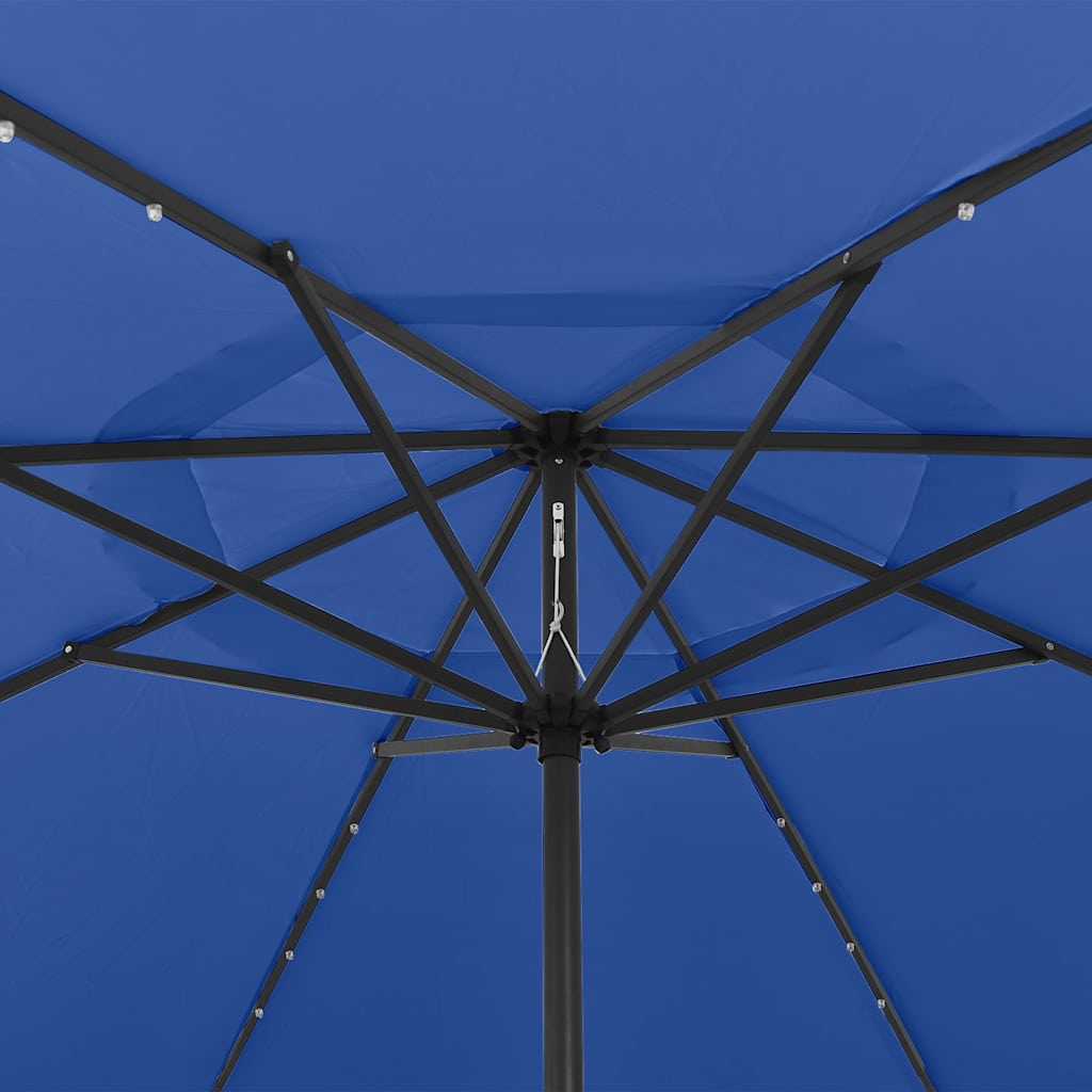 Sodo skėtis LED BRUNO, mėlyna, 400x250cm