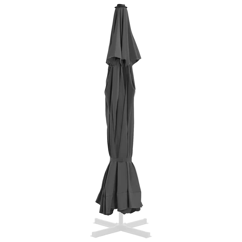Pakaitinis audinys lauko skėčiui nuo saulės, antracito, 515cm