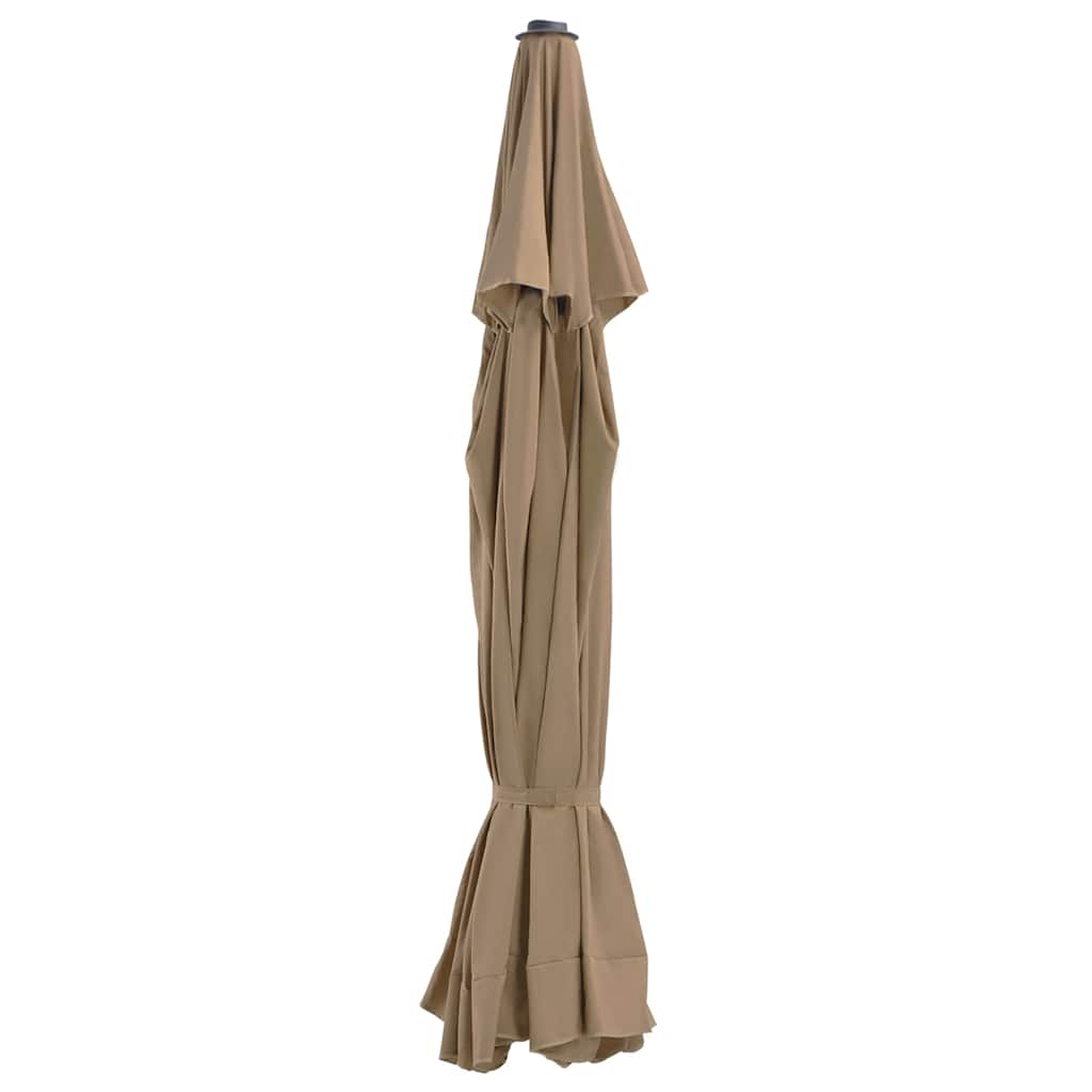 Pakaitinis audinys lauko skėčiui nuo saulės, taupe, 515cm