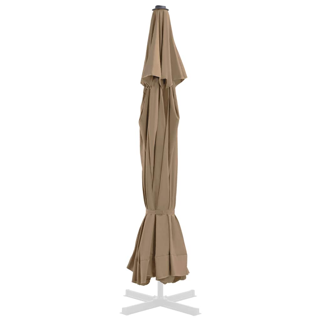 Pakaitinis audinys lauko skėčiui nuo saulės, taupe, 515cm
