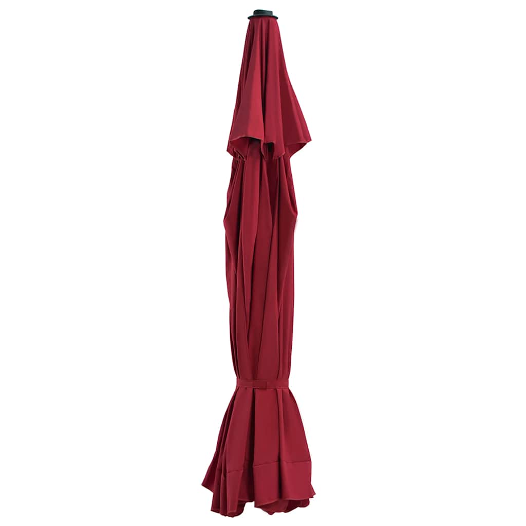 Pakaitinis audinys lauko skėčiui nuo saulės, raudonas, 515cm