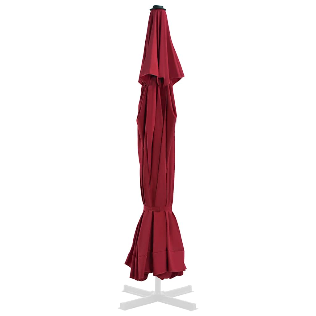 Pakaitinis audinys lauko skėčiui nuo saulės, raudonas, 515cm