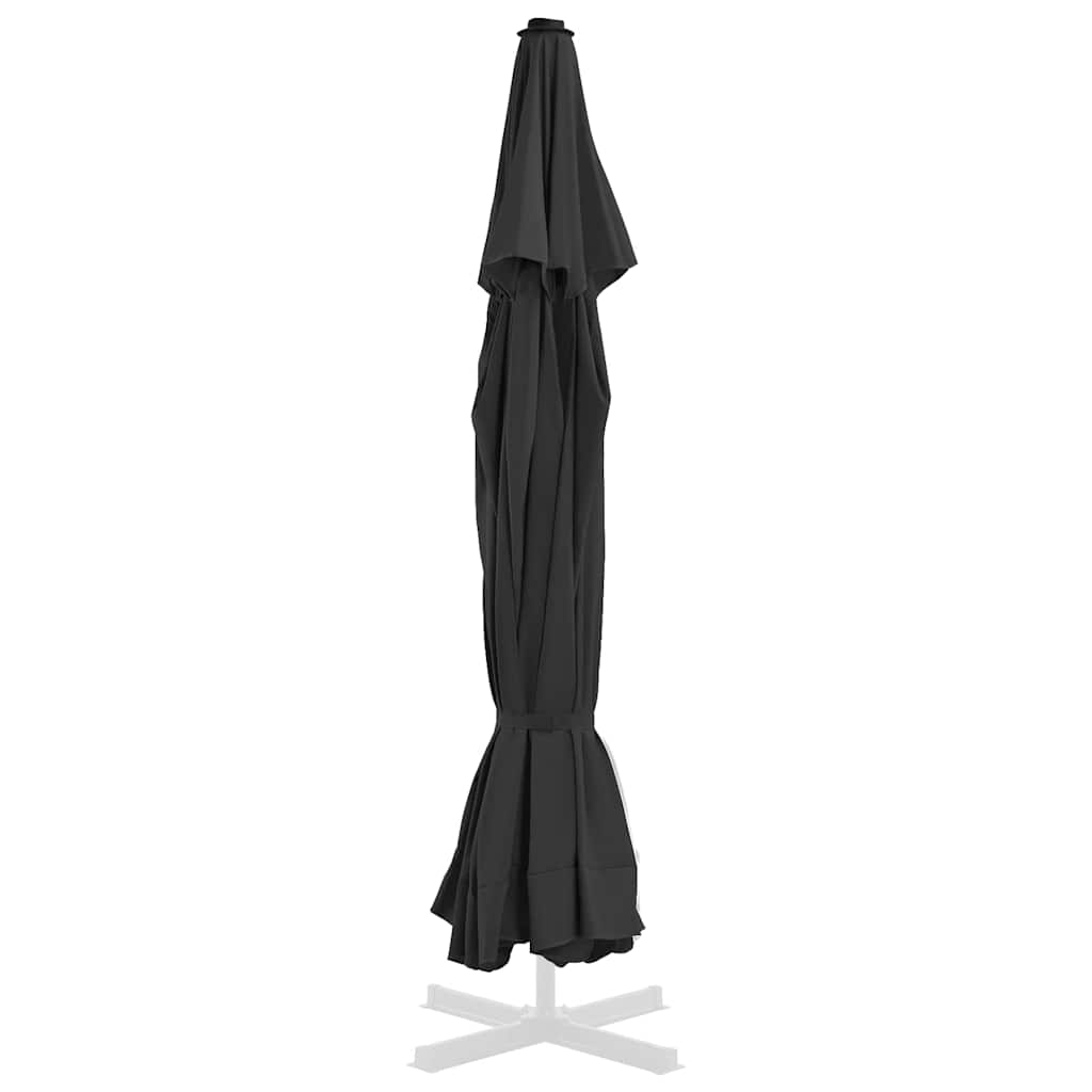 Pakaitinis audinys lauko skėčiui nuo saulės, juodas, 515cm