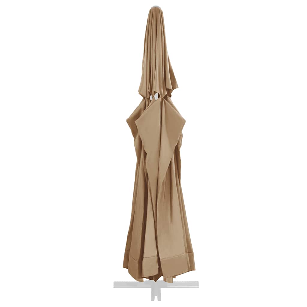 Pakaitinis audinys lauko skėčiui nuo saulės, taupe, 610cm
