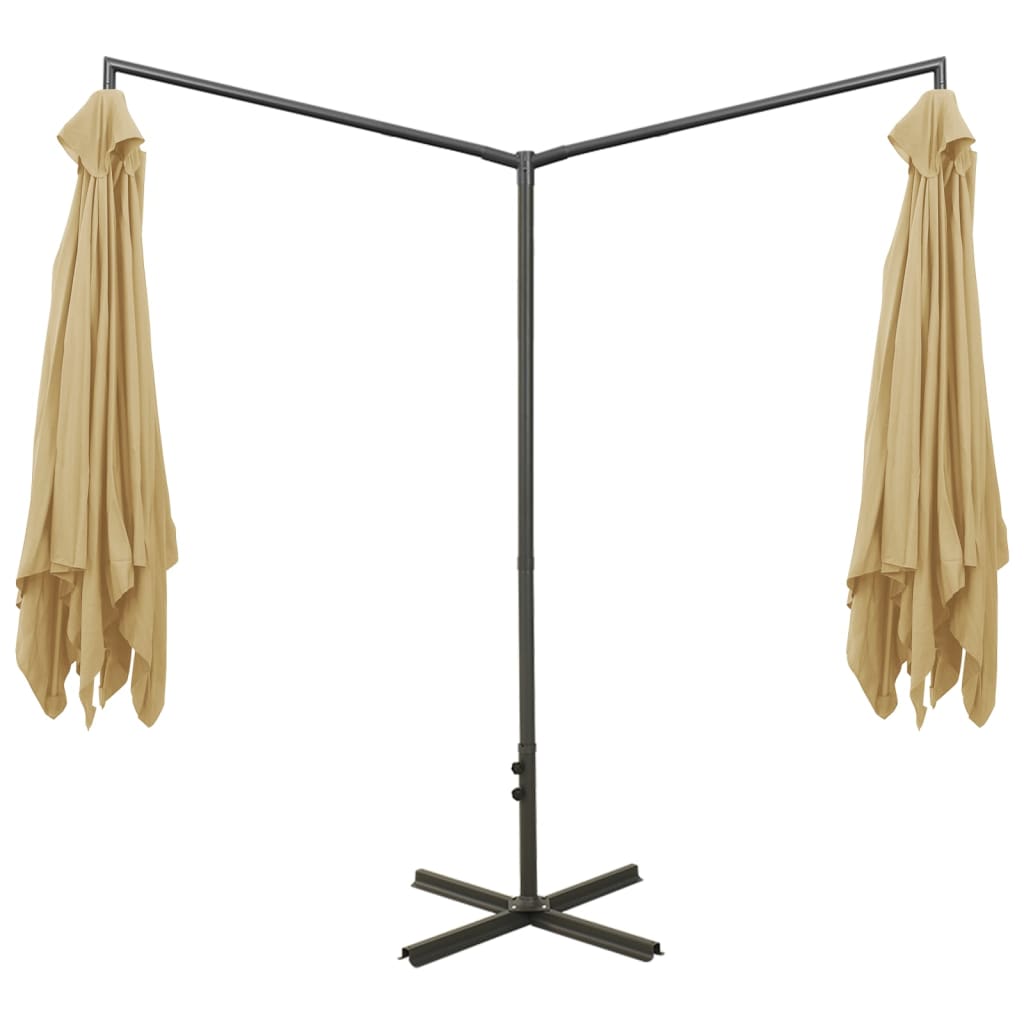 Sodo skėtis BRYANT, taupe, 600x290x260cm