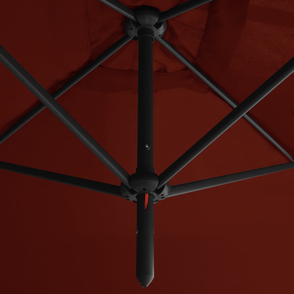 Sodo skėtis BRYANT, terakotinė, 600x290x260cm