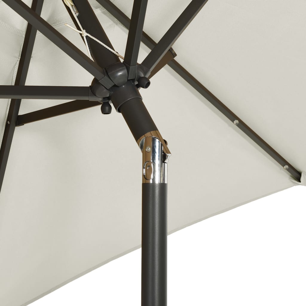 Sodo skėtis LED BRYCE, smėlinė, 200x211cm