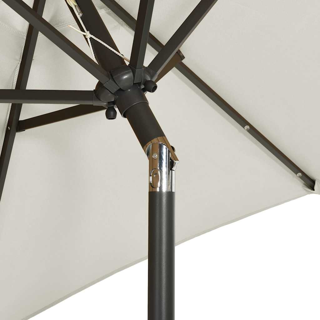 Sodo skėtis LED BRYCE, smėlinė, 200x211cm
