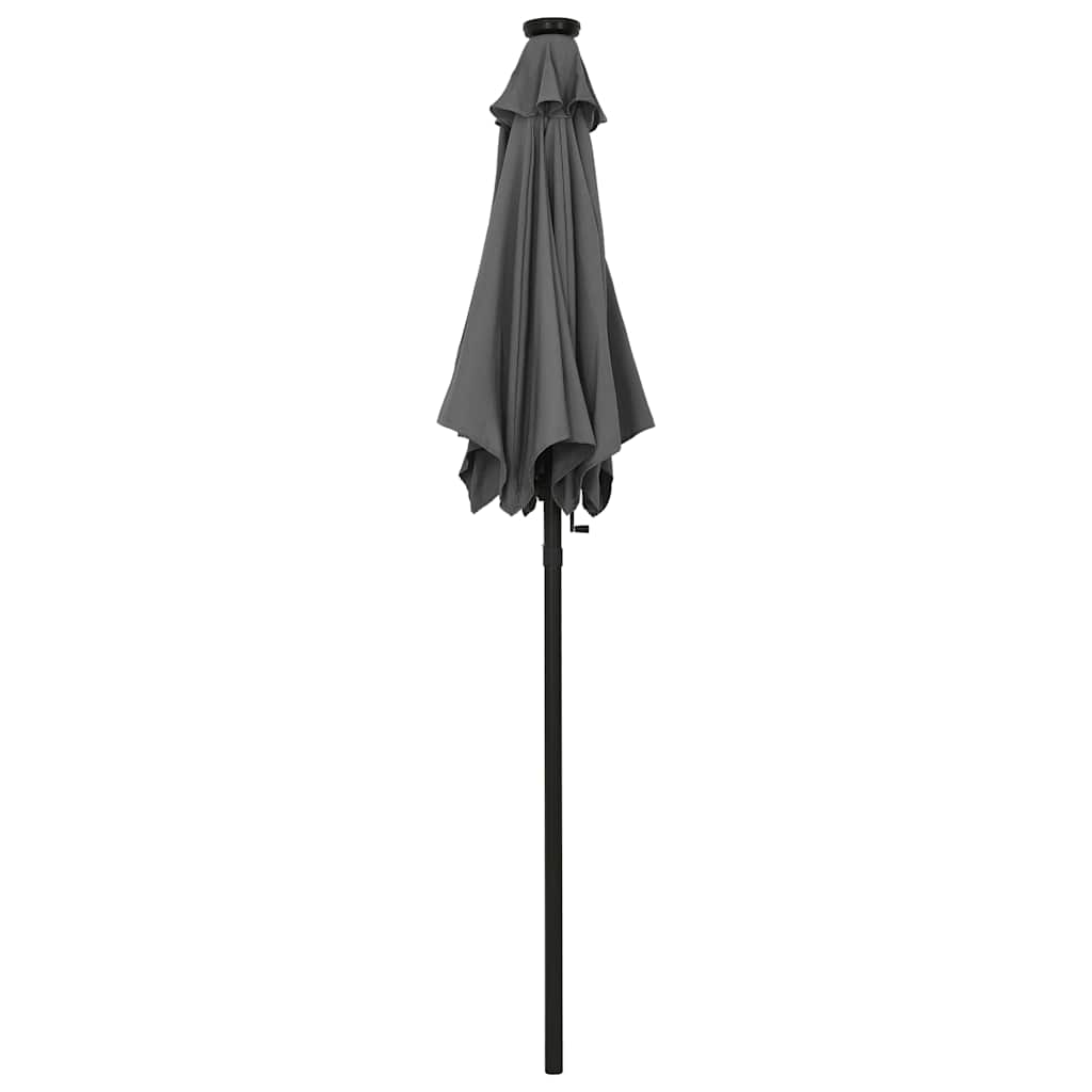 Sodo skėtis LED BRYCE, antracitinė, 200x211cm