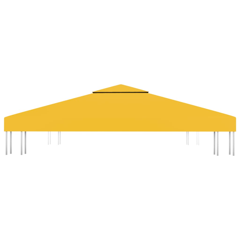 Pavėsinės uždangalas, 2 pakopų, geltonas, 3x3m, 310 g/m²