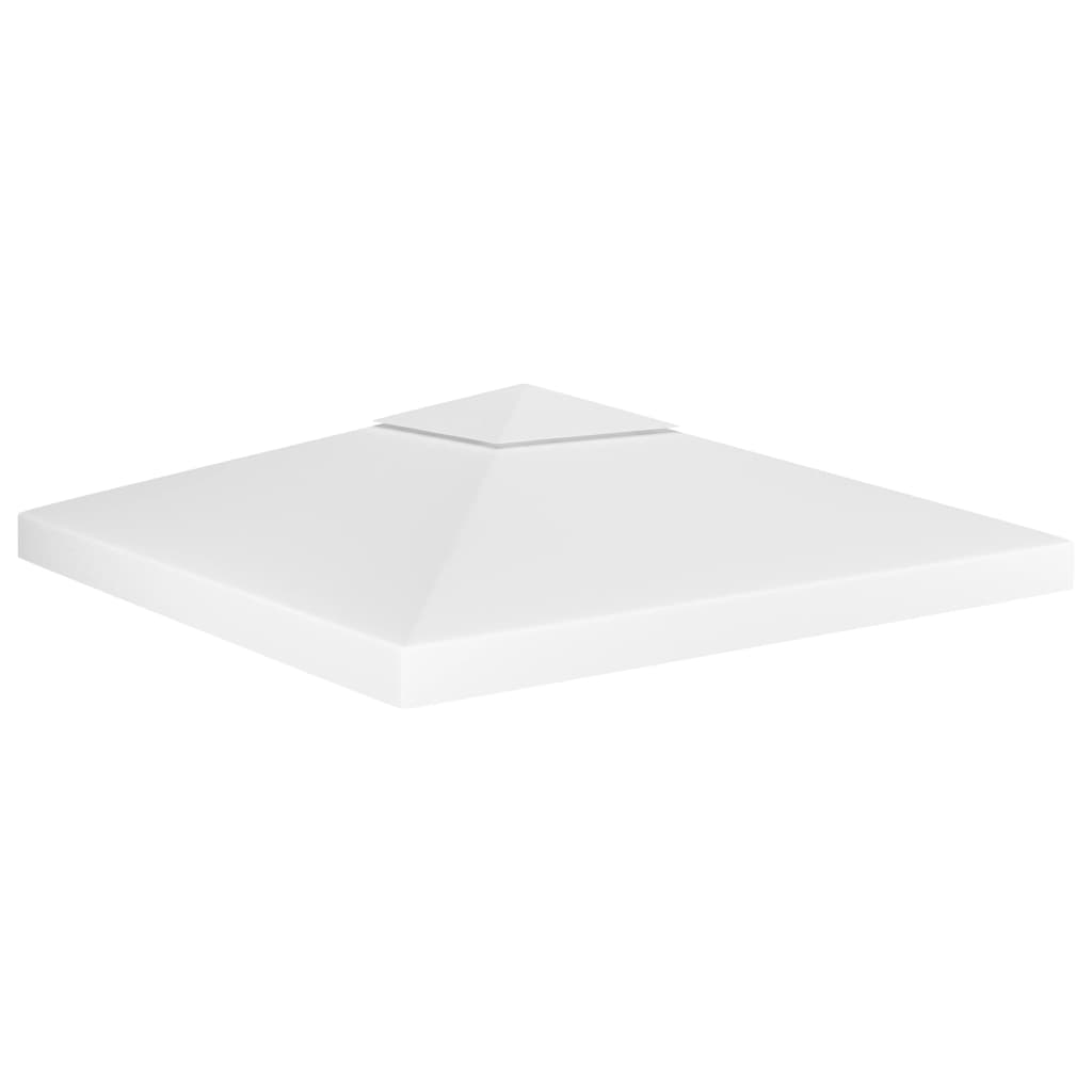 Gazebo canopy, 2-tier, white, 3x3m, 310 g/m²