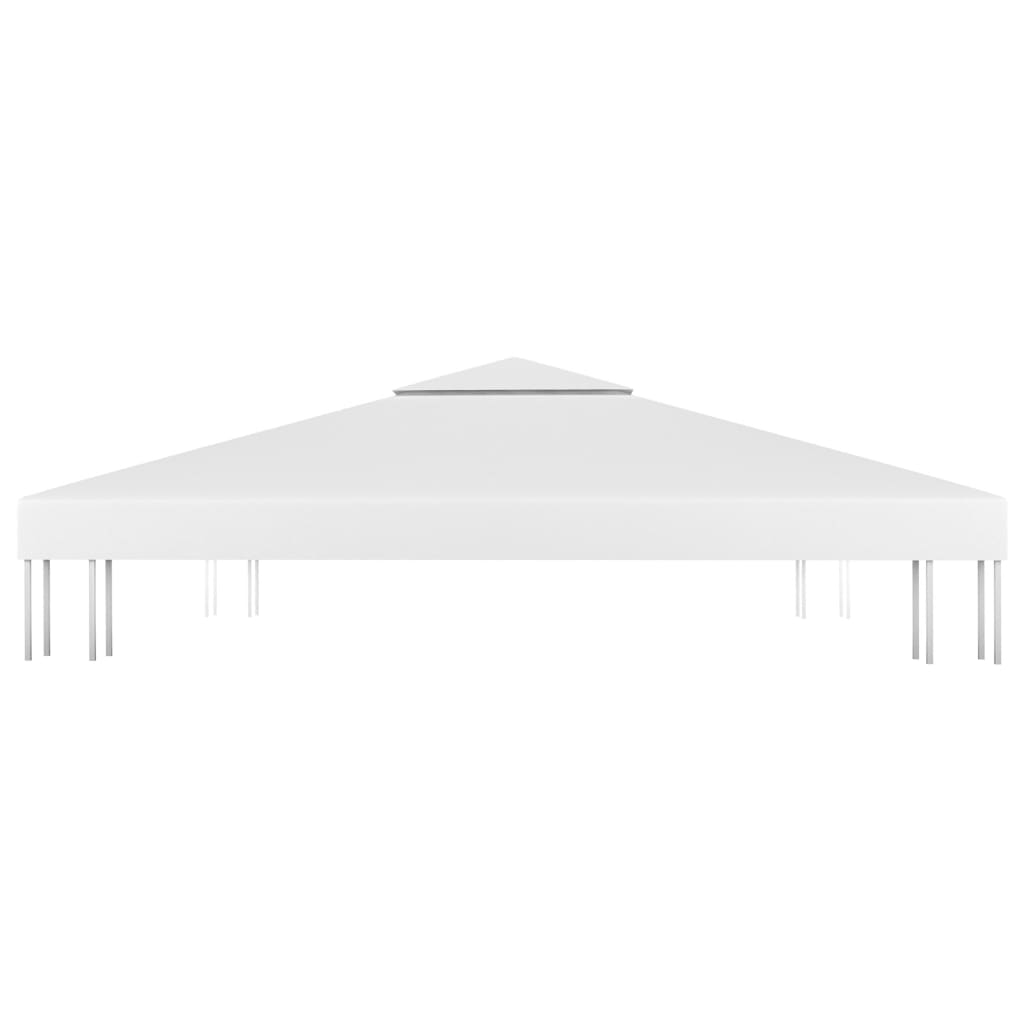 Gazebo canopy, 2-tier, white, 3x3m, 310 g/m²