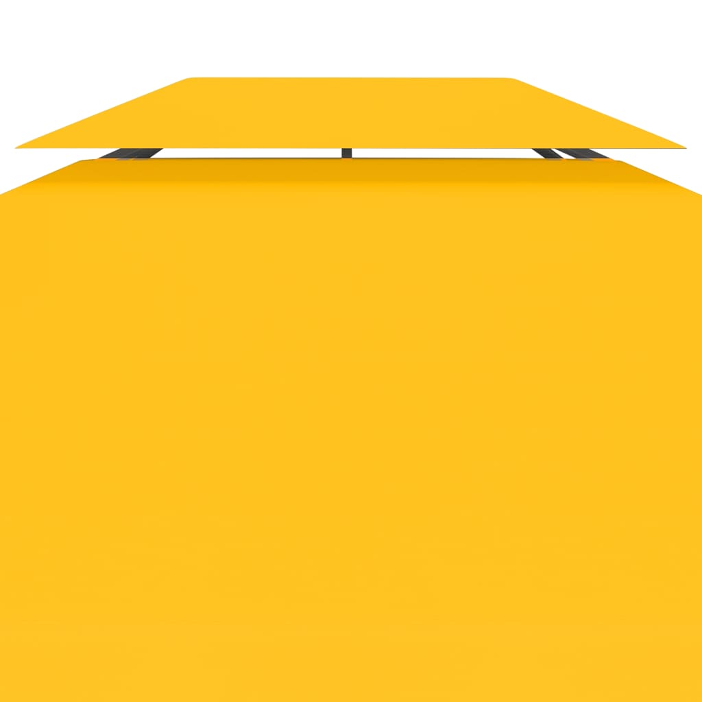 Pavėsinės uždangalas, 2 pakopų, geltonas, 4x3m, 310 g/m²