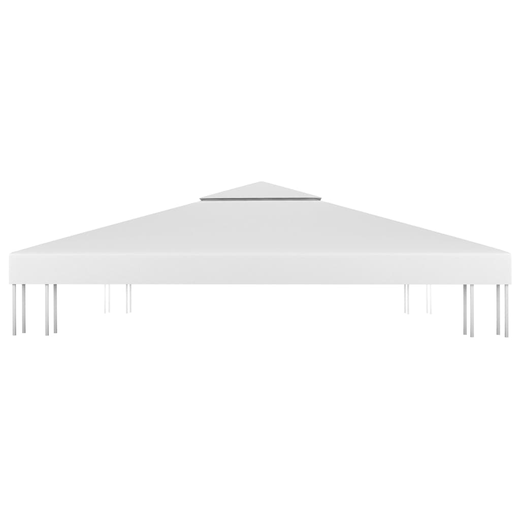 Gazebo canopy, 2-tier, white, 4x3m, 310 g/m²