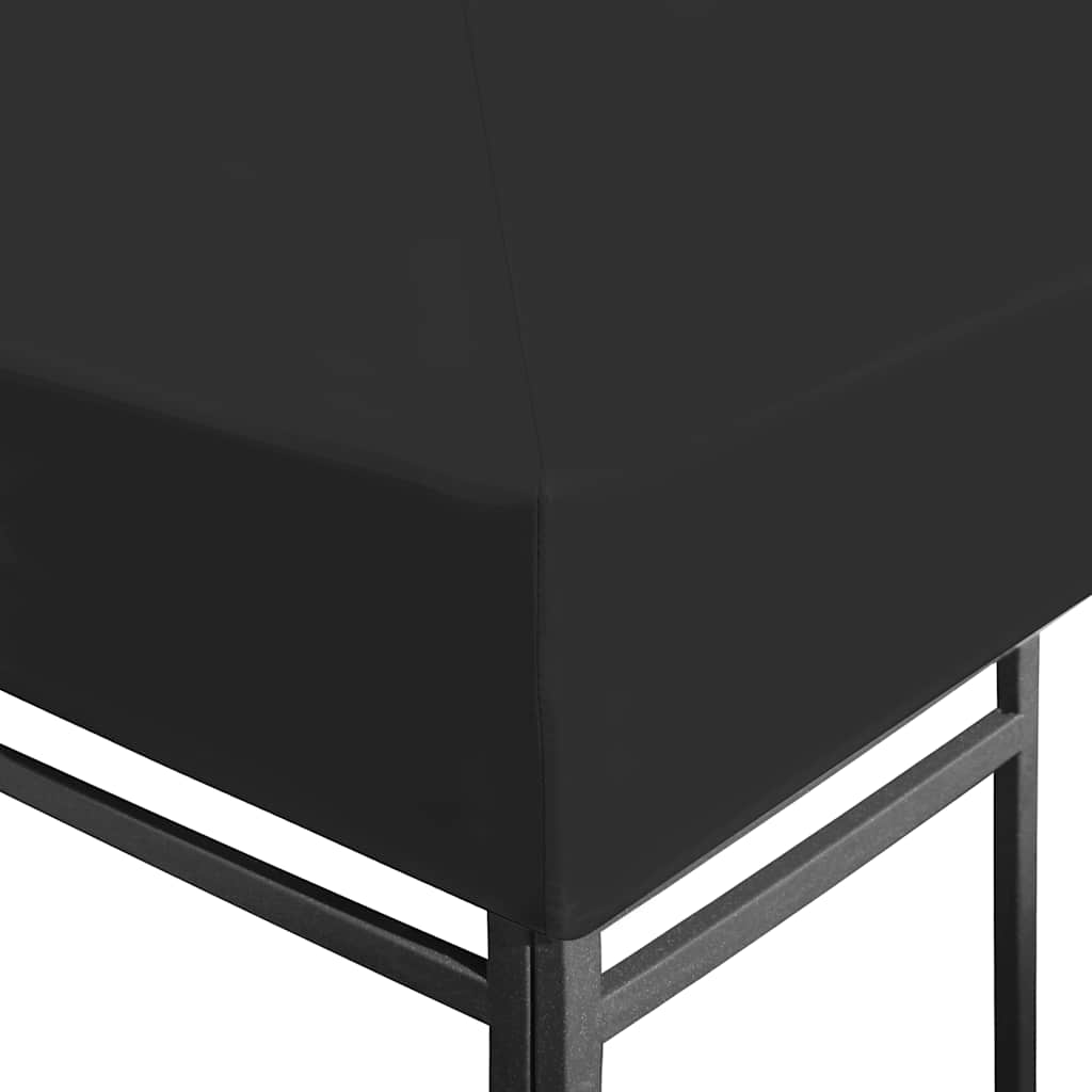 Gazebo canopy, black, 3x3m, 270 gsm
