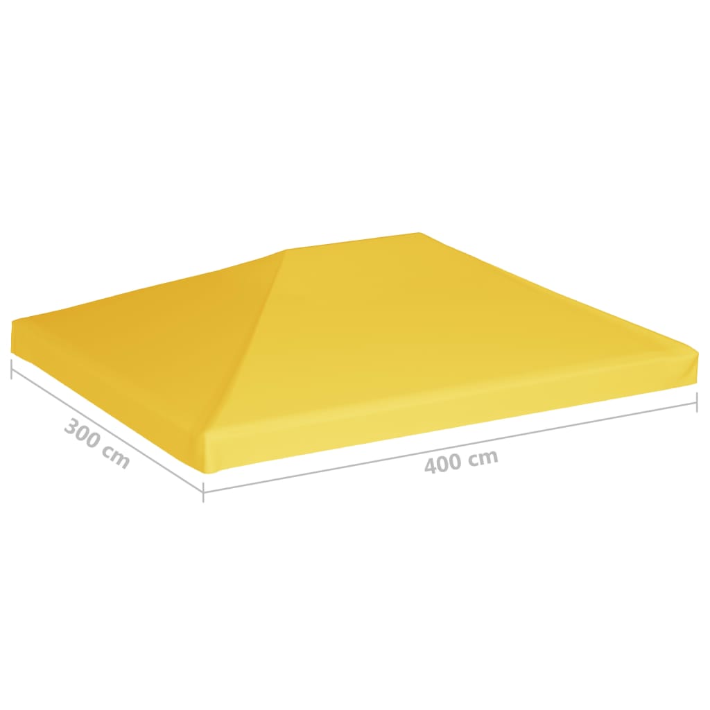 Nojumes augšējais pārklājs, dzeltens, 4x3m, 270 g/m²