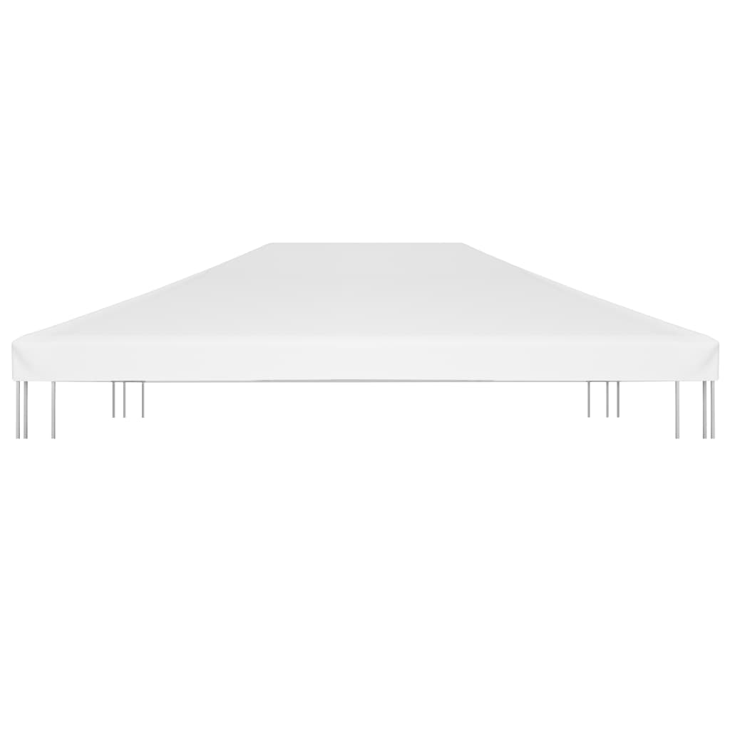 Viršutinis pavėsinės uždangalas, baltos spalvos, 4x3m, 270 g/m²