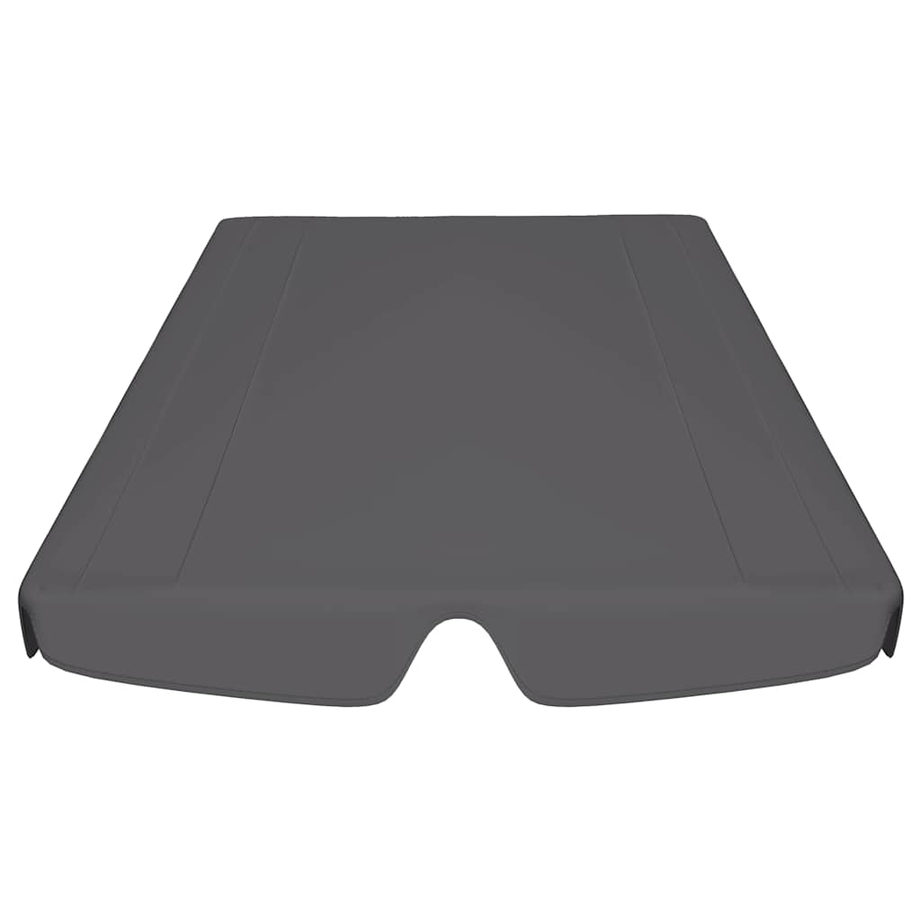 Pakaitinis skliautas sodo sūpynėms, antracito, 150/130x105/70cm