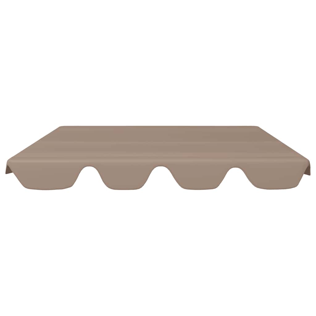 Pakaitinis skliautas sodo sūpynėms, taupe, 150/130x105/70cm