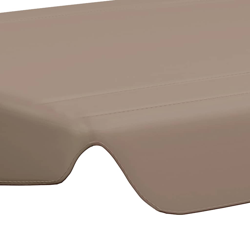 Pakaitinis skliautas sodo sūpynėms, taupe, 150/130x105/70cm