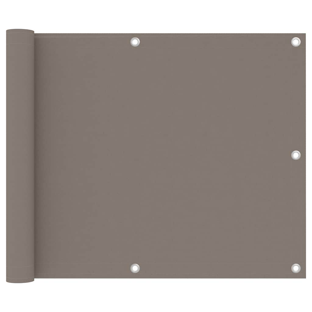 Balkono pertvara, taupe spalvos, 75x400cm, oksfordo audinys