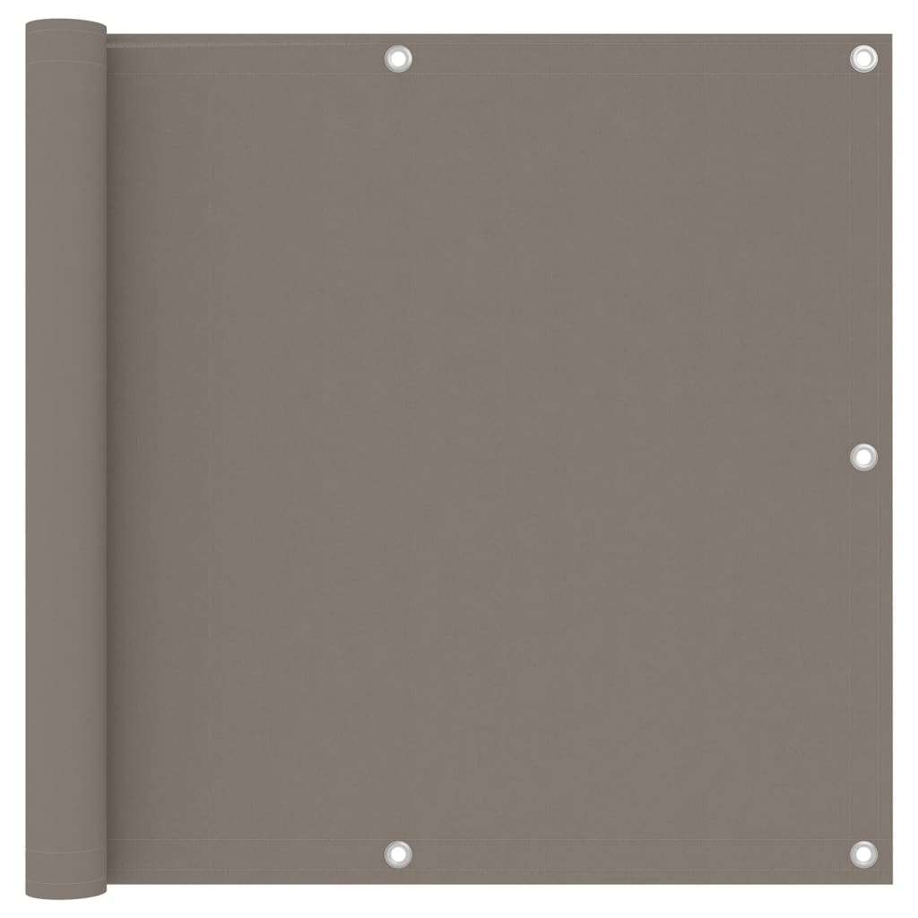 Balkona starpsiena, taupe krāsa, 90x500cm, Oksfordas audums