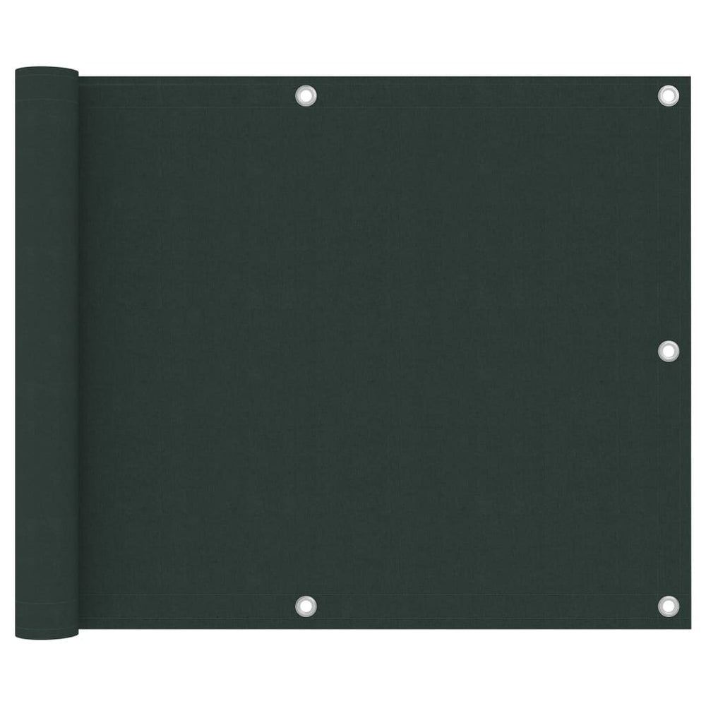 Balcony partition, dark green, 75x500cm, Oxford fabric
