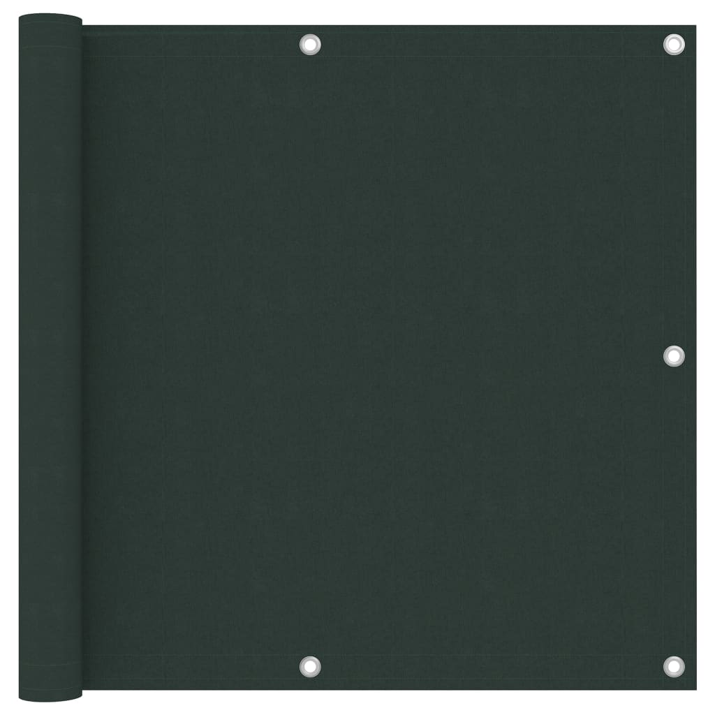 Balcony privacy screen, dark green, 90x600cm, Oxford fabric