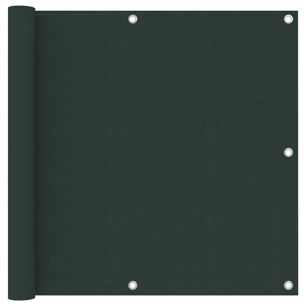 Balcony privacy screen, dark green, 90x600cm, Oxford fabric