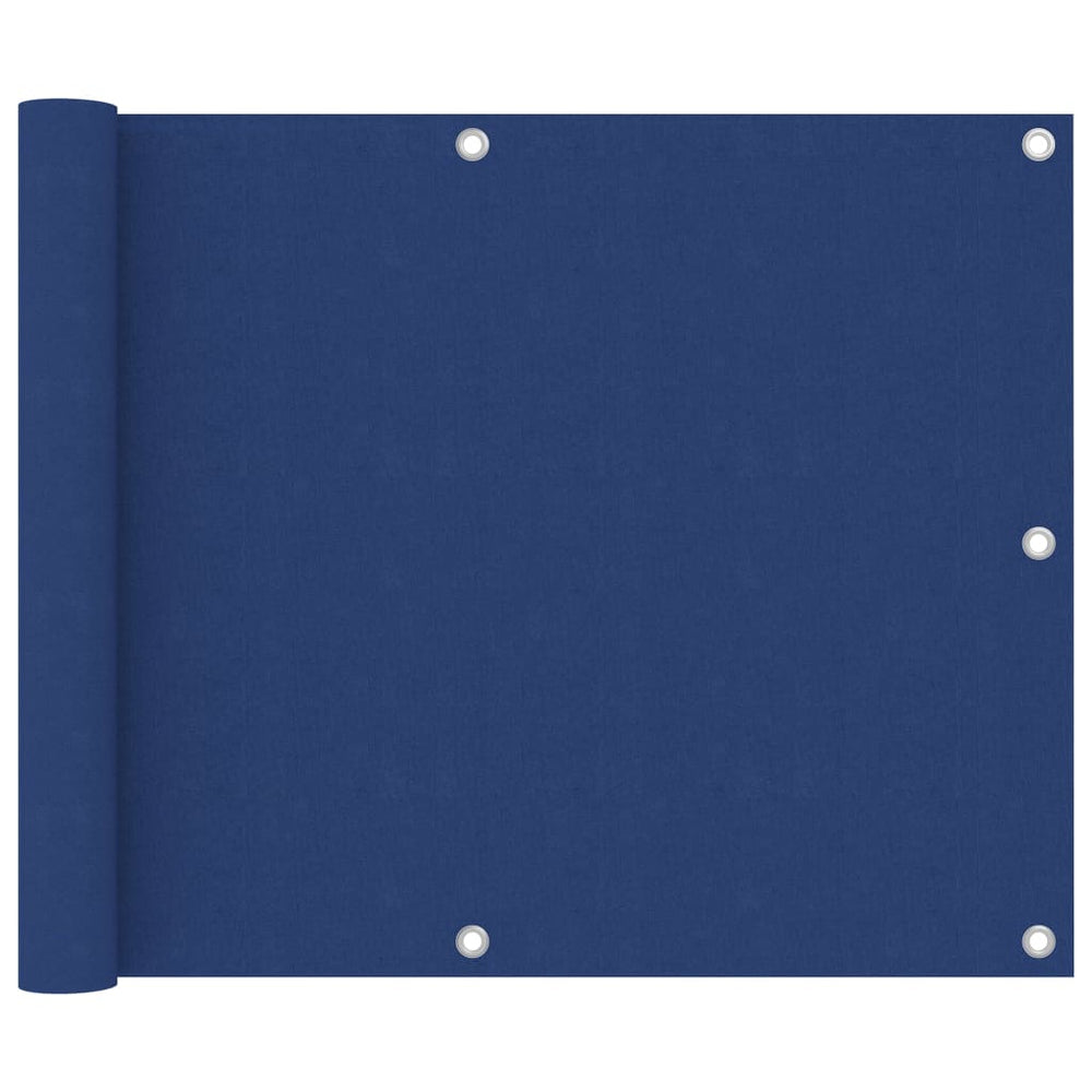Balcony privacy screen, blue, 75x600cm, Oxford fabric