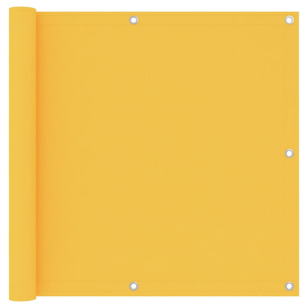 Balcony privacy screen, yellow, 90x400cm, Oxford fabric
