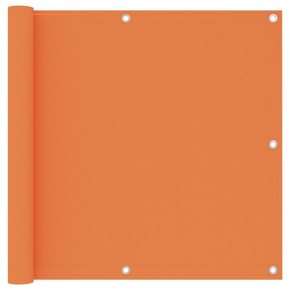 Balcony privacy screen, orange, 90x600cm, Oxford fabric