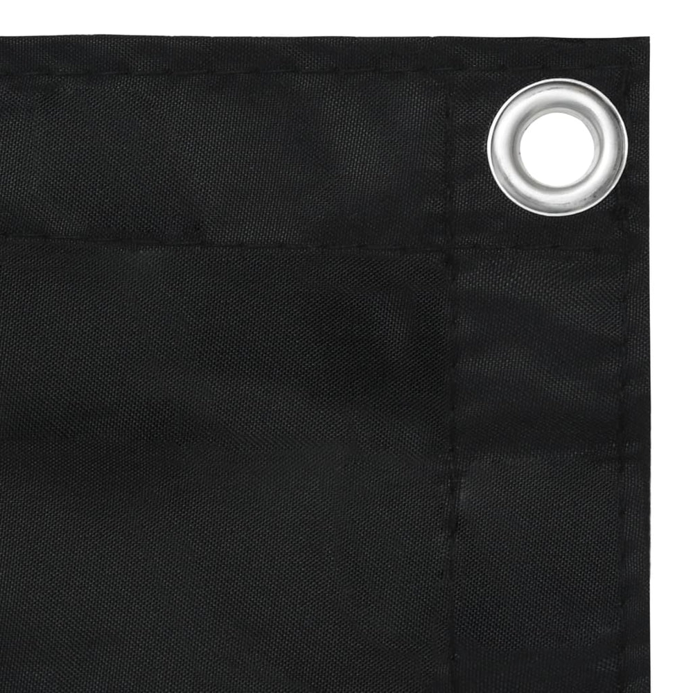 Balcony screen, black, 120x500cm, oxford fabric