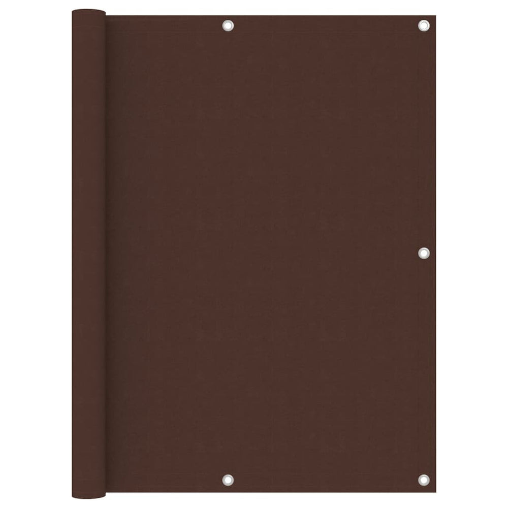Balcony privacy screen, brown, 120x600cm, oxford fabric