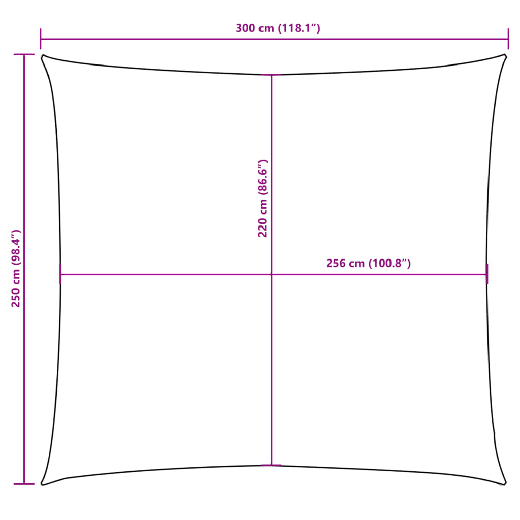 Uždanga nuo saulės, antracito, 2,5x3m, oksfordo audinys
