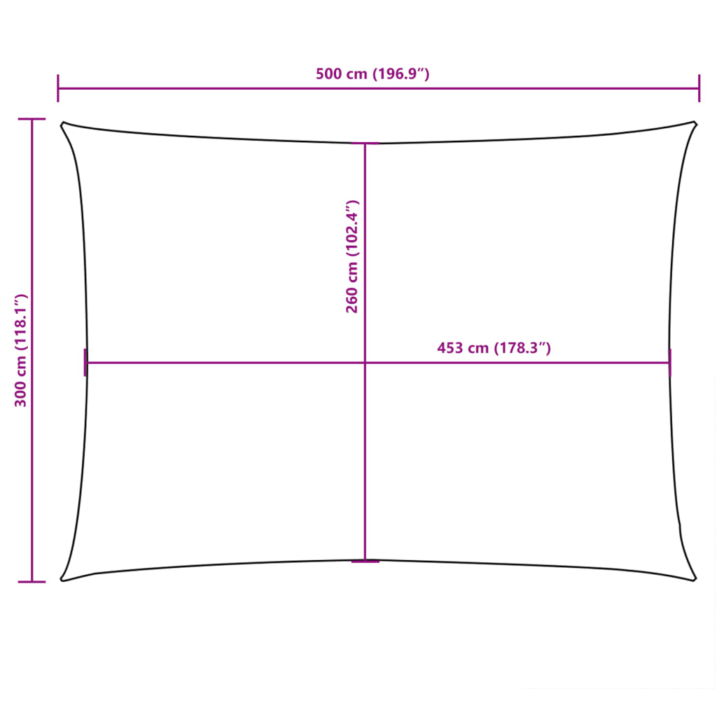 Uždanga nuo saulės, antracito, 3x5m, oksfordo audinys