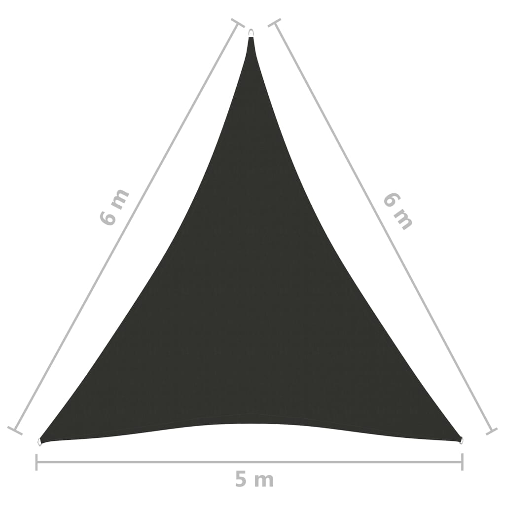 Uždanga nuo saulės, antracito, 5x6x6m, oksfordo audinys