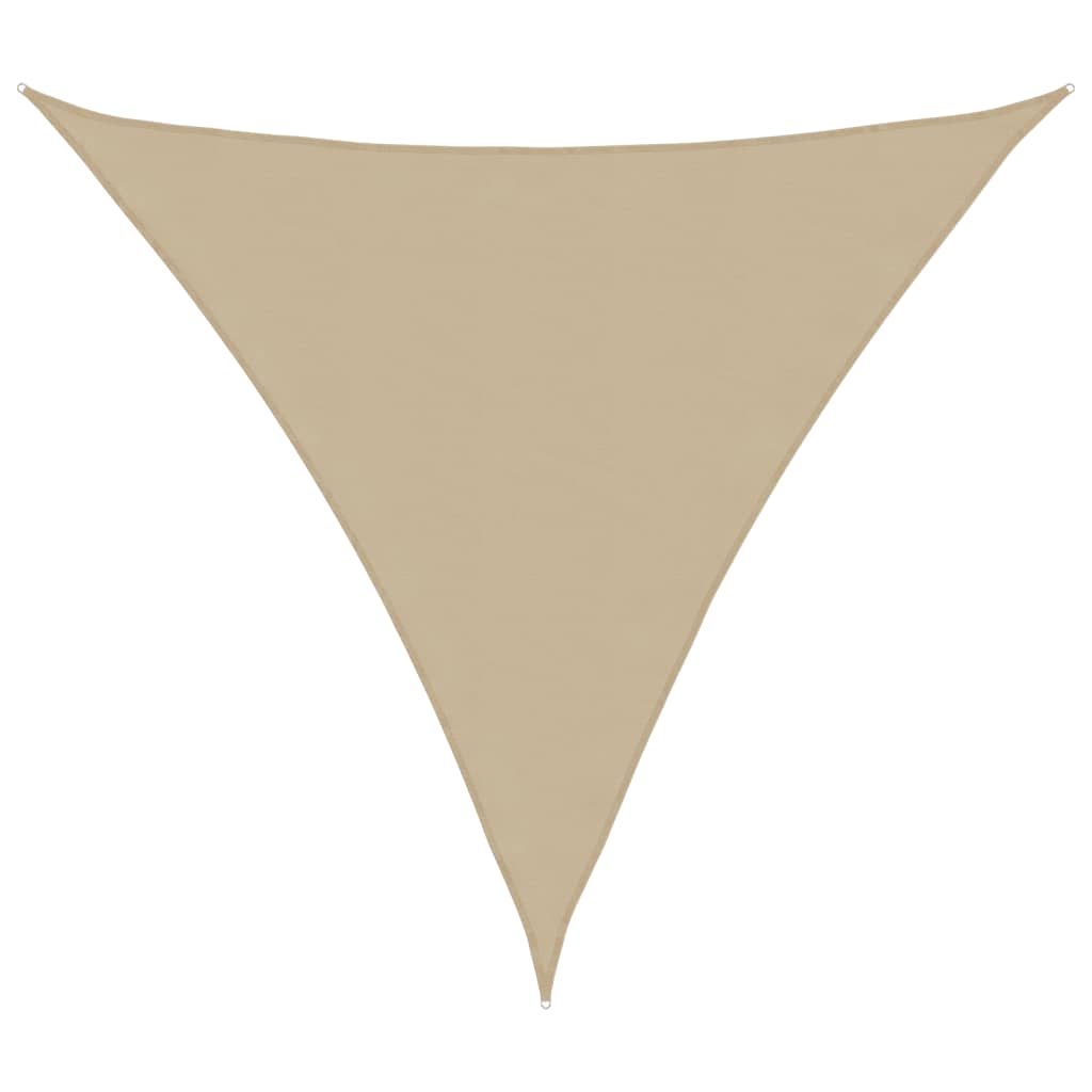 Sun shade sail, cream, 6x6x6m, Oxford fabric, triangular