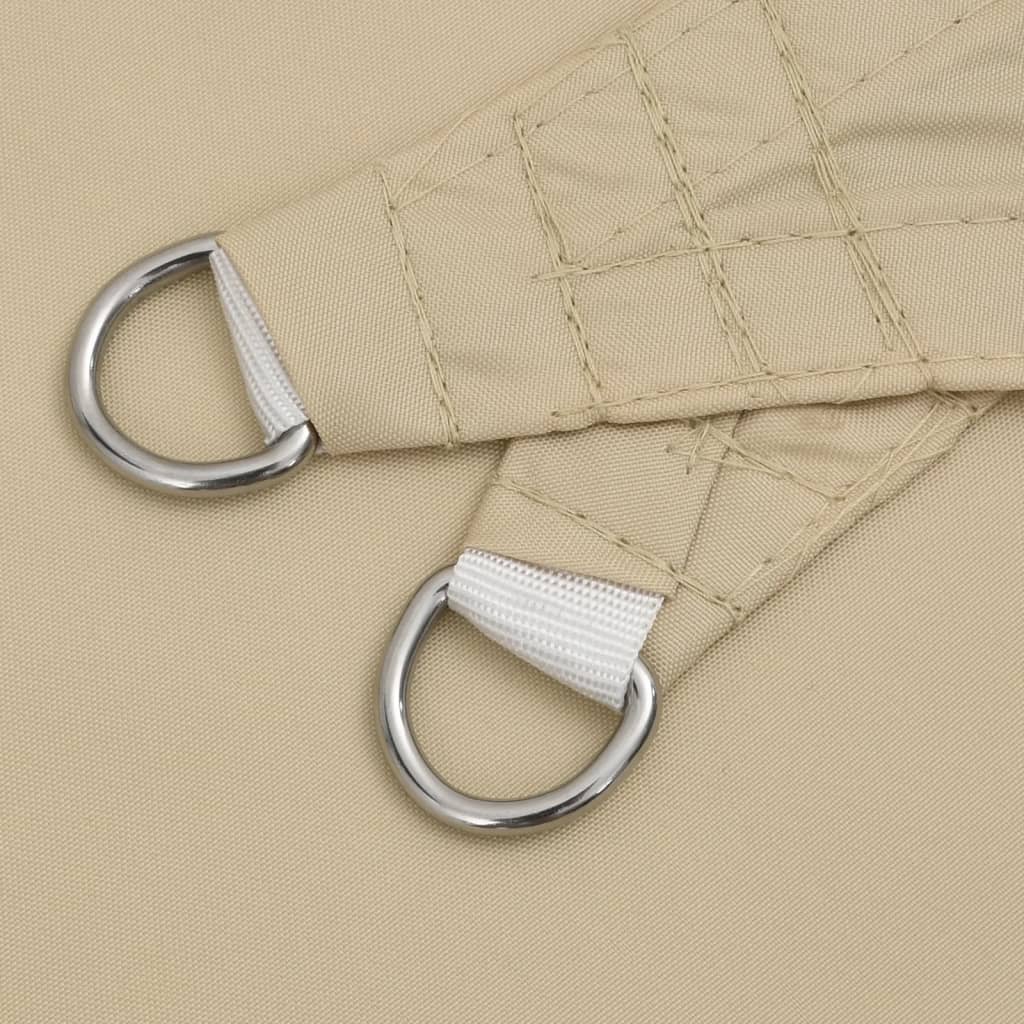 Sun shade sail, cream, 6x6x6m, Oxford fabric, triangular