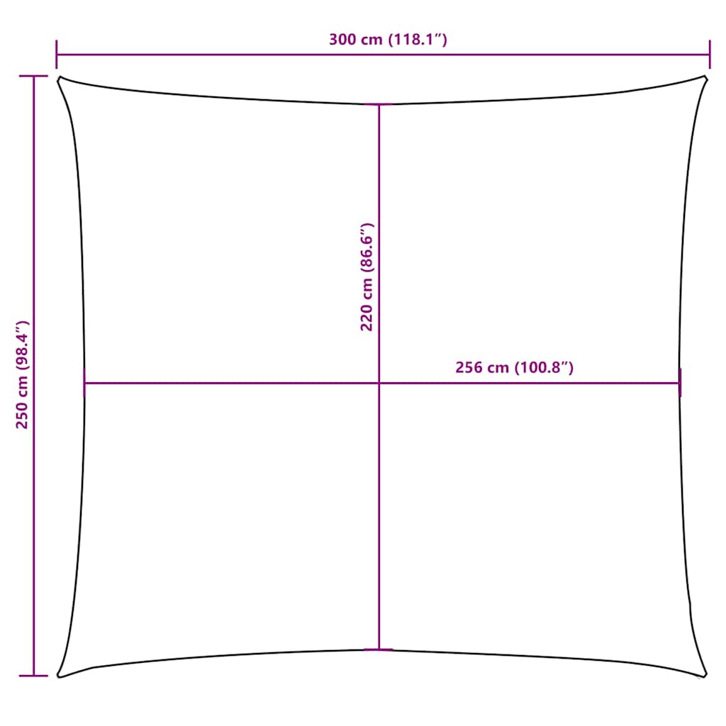 Uždanga nuo saulės, kreminė, 2,5x3m, oksfordo audinys