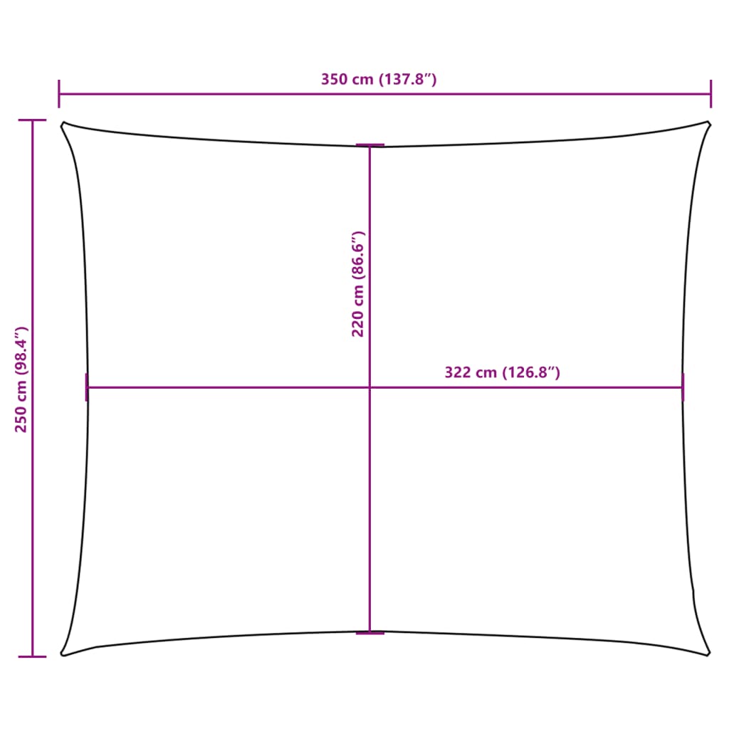 Uždanga nuo saulės, kreminė, 2,5x3,5m, oksfordo audinys