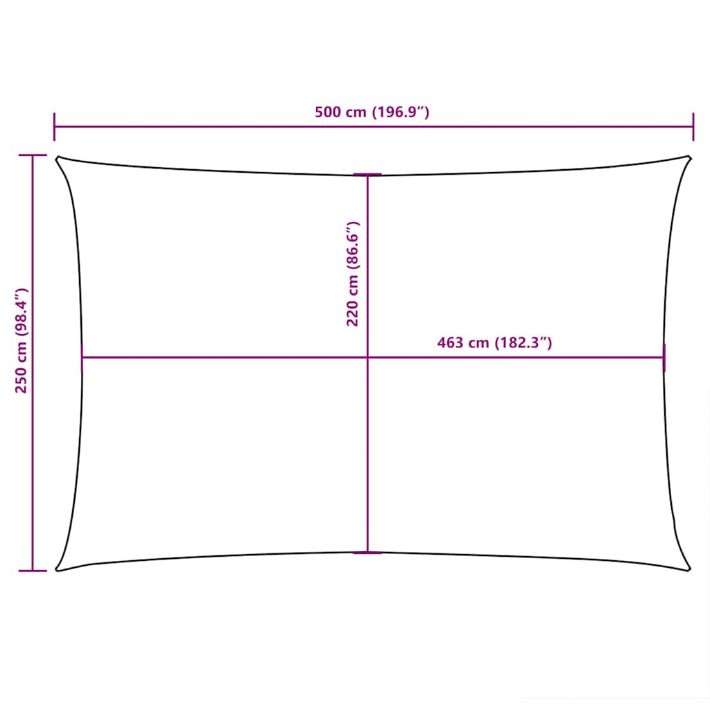 Uždanga nuo saulės, kreminė, 2,5x5m, oksfordo audinys