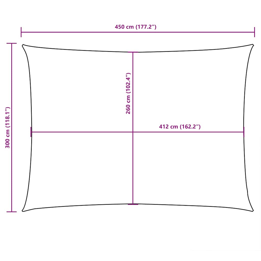 Uždanga nuo saulės, kreminė, 3x4,5m, oksfordo audinys