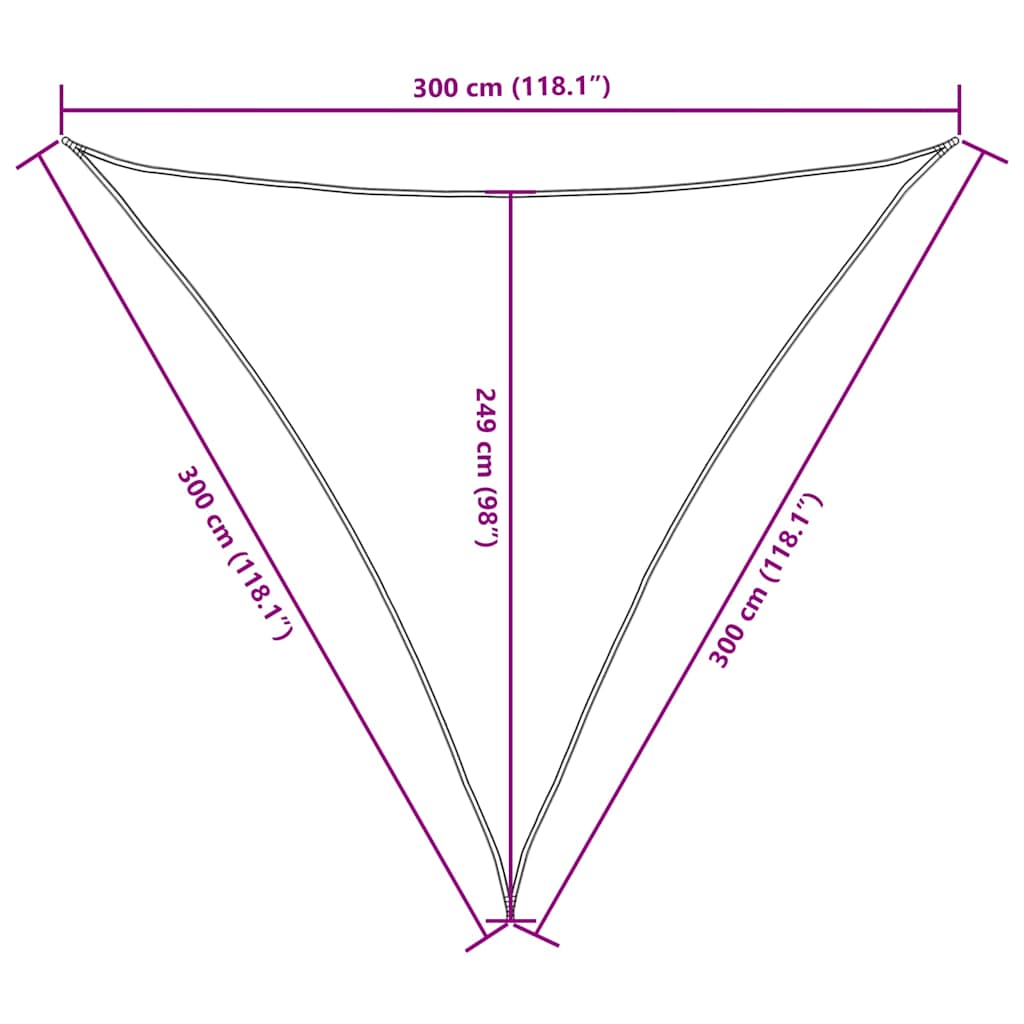 Uždanga nuo saulės, terakota, 3x3x3m, oksfordo audinys