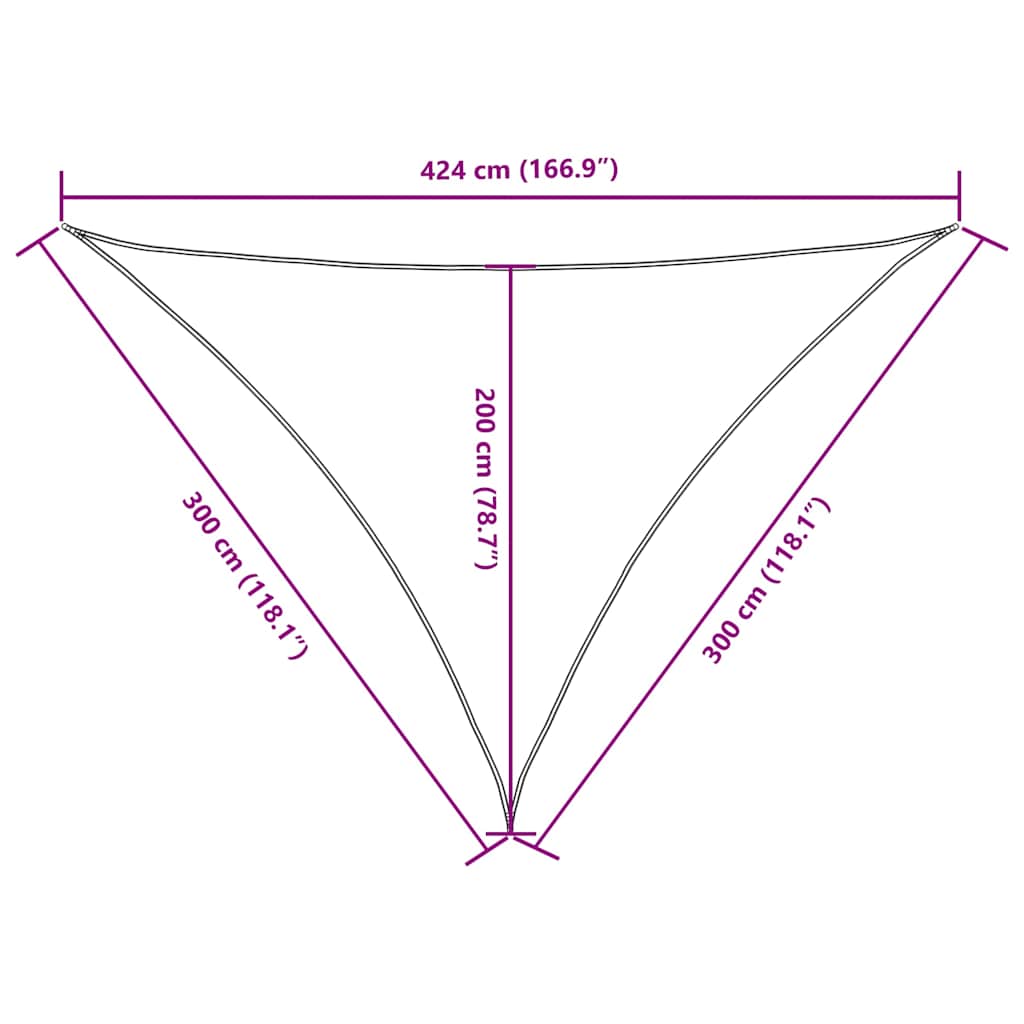 Uždanga nuo saulės, terakota, 3x3x4,24m, oksfordo audinys